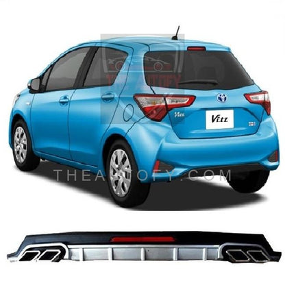 Toyota Vitz Rear Bumper Diffuser - Model 2017-2024