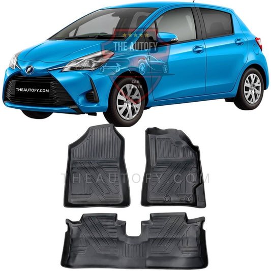 Toyota Vitz TPR Floor Mats - Model 2017-2019