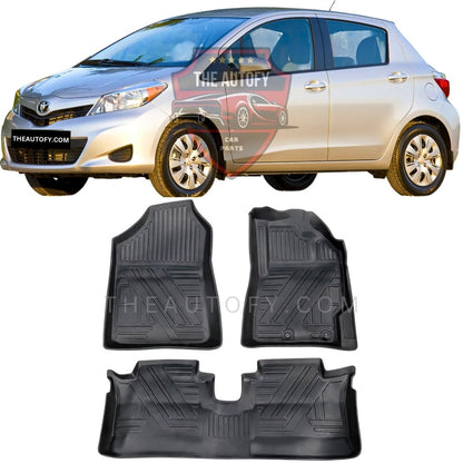Toyota Vitz TPR Floor Mats - Model 2010-2014