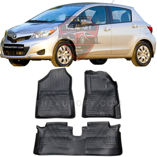 Toyota Vitz TPR Floor Mats - Model 2010-2014