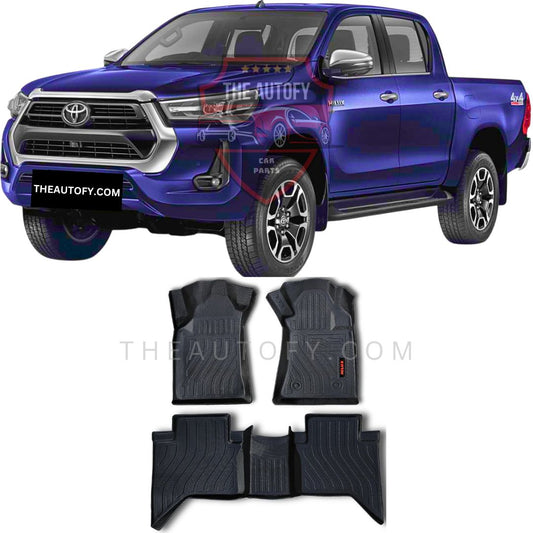 Toyota Hilux Revo TPR Floor Mats - Model 2015-2025