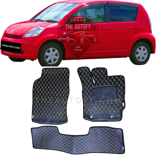Toyota Passo 7D Flat Floor Mats - Model 2004-2010