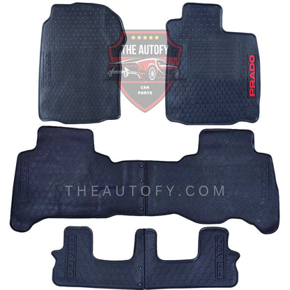 Toyota Prado FJ150 Latex Rubber Floor Mats - Model 2009-2023