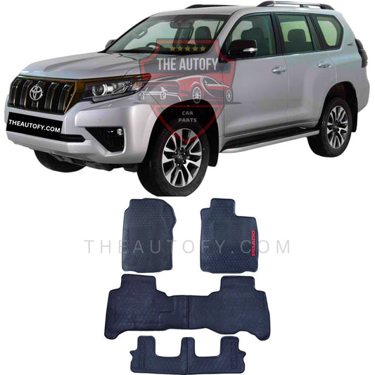 Toyota Prado FJ150 Latex Rubber Floor Mats - Model 2009-2023
