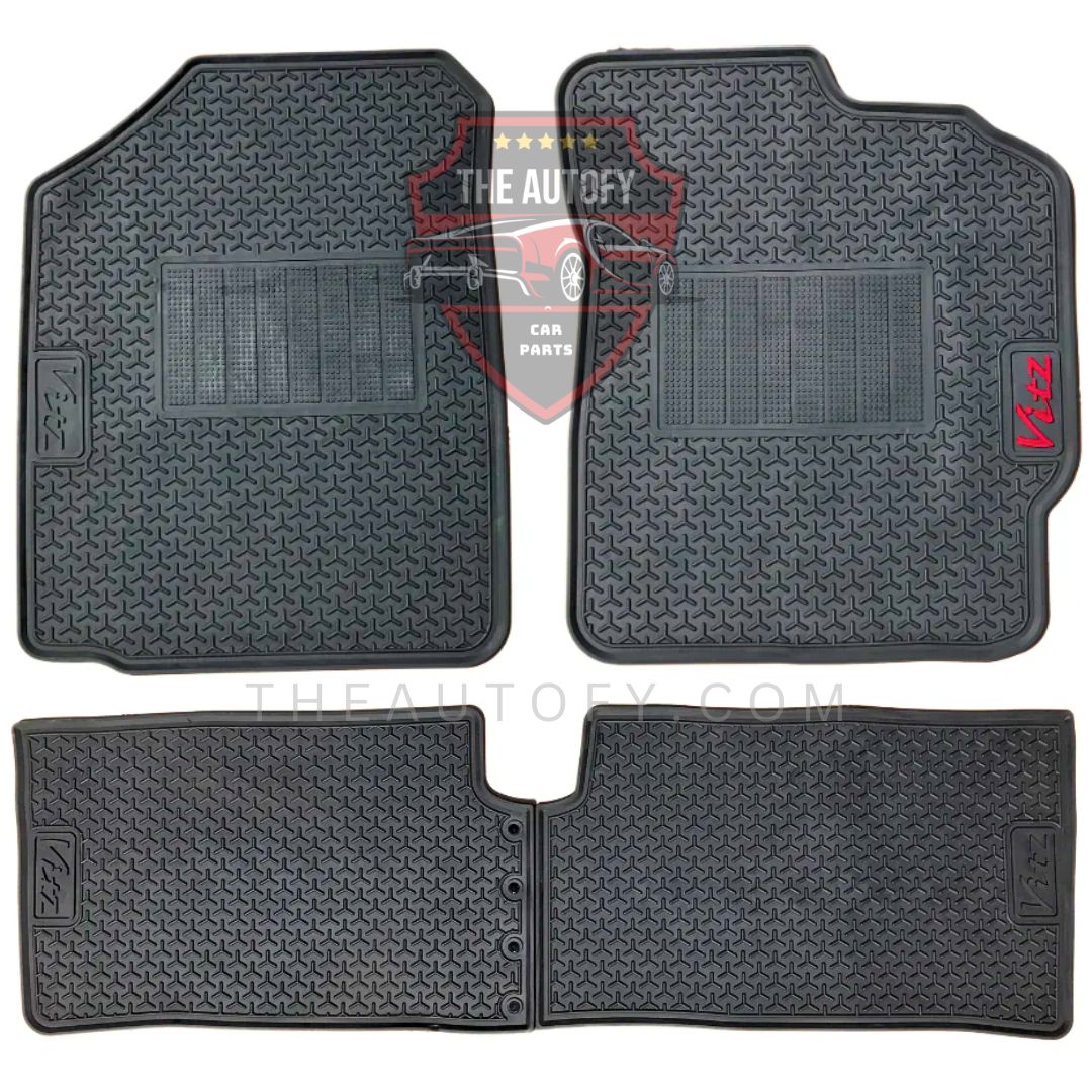 Toyota Vitz Latex Rubber Floor Mats - Model 2017-2019