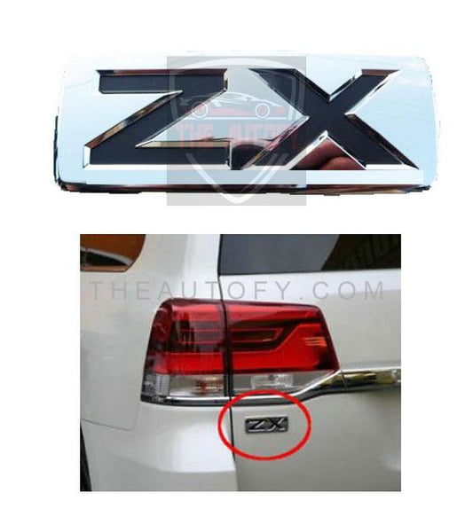 Toyota Land Cruiser ZX Logo Monogram | Emblem | Decal