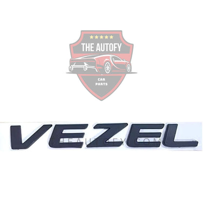 Honda Vezel Trunk Logo – Chrome & Matte Black Emblems