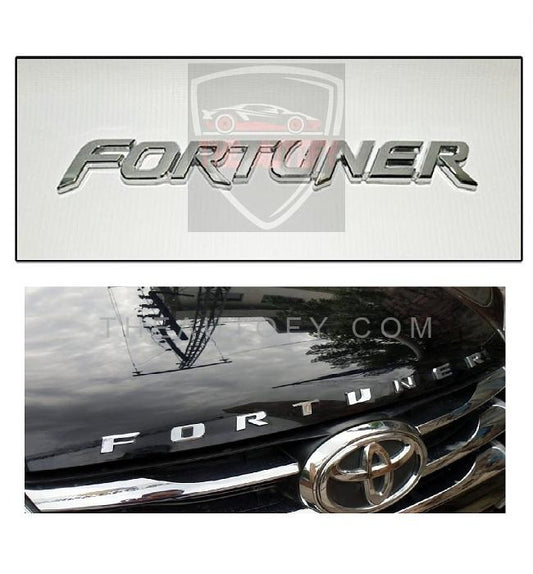 Toyota Fortuner Bonnet Hood Chrome Logo | Emblem | Monogram