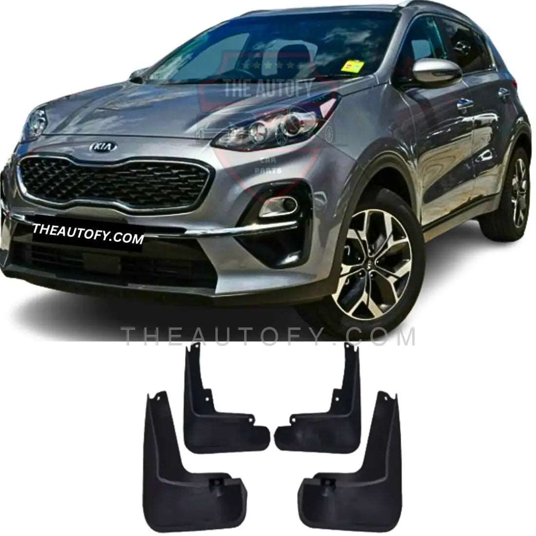 Kia Sportage Mud Flaps 4pcs - Model 2019-2025 - THEAUTOFY.COM