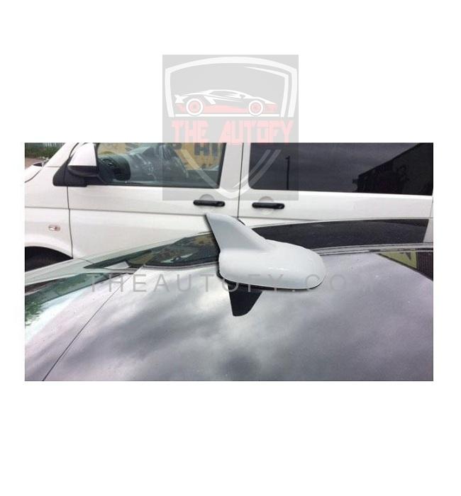 Shark style Car Antenna Decorative - White