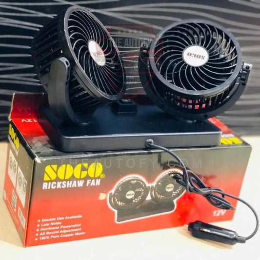 Sogo Double Dashboard Fan - 12V